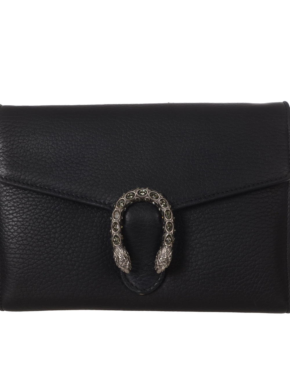 ♥️Gucci Dionysus Black Leather Shoulder Bag Silver Horsebit Silver ♥️